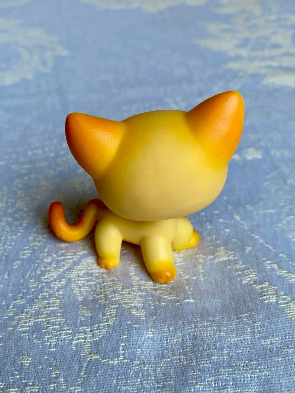 Vintage Littlest Pet Shop Shorthair Cat 339 Yellow Brooke Hayes Authentic G2 - Picture 10 of 10